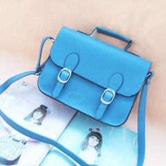 Everyday PU Leather Messenger Women's Bag BLUE
