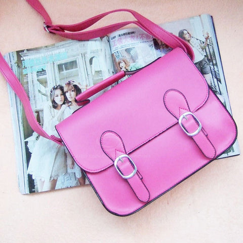Everyday PU Leather Messenger Women's Bag ROSE