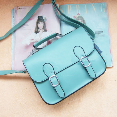 Everyday PU Leather Messenger Women's Bag GREEN