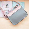 Everyday PU Leather Messenger Women's Bag GRAY AND PINK