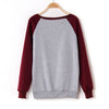 American Style Hoodies Sweater Cotton RED Sleeves