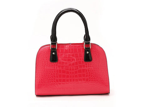 Casual PU Leather Vintage High Quality Sequins Design Women's Tote ROSE