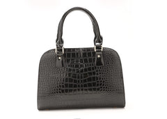Casual PU Leather Vintage High Quality Sequins Design Women's Tote BLACK
