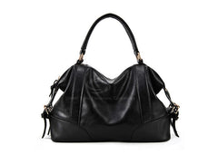 Casual PU Leather Vintage Design Women's Tote BLACK