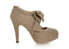 Work Suede Solid Color and Bows Design Women's Spring Pumps