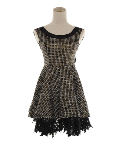 Noble Sequin Bow Embellished Backless Sleeveless Women's Party Dress