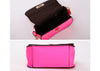 Casual PU Leather and Solid Color and Metal Chain Design Women's Shoulder Bag PINK