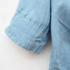 Popular Shirt Collar Half Sleeve Women's Denim Shirt