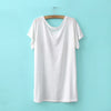 Special Print Cotton Blend Scoop Neck Short Sleeves Casual Style Women's T-Shirt