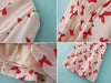 Slim Fit Bowknot Print Short Sleeve Imitated Silk Women's Dress