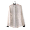 Long Sleeves Casual Shirt Blouse Japanese Print