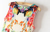 Floral Retro Style Close Fitting Sleeveless Women Dress