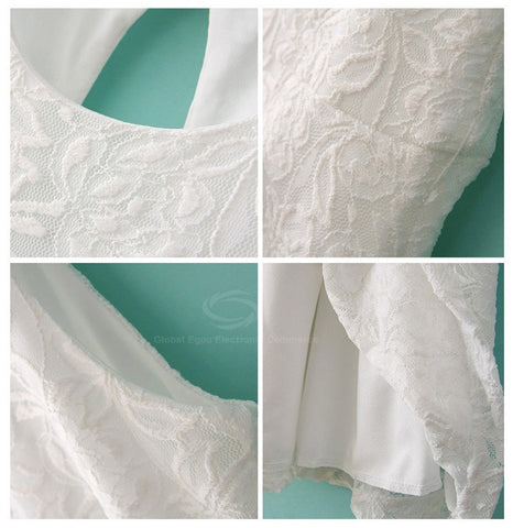 Elegant Solid Color Sleeveless Women's Lace Dress