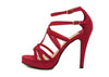 Party Stiletto Heel and Solid Color Design Women's Heel RED