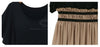 Long Dress Modal and Chiffon Long Skirt and Shirt BLACK and KHAKI