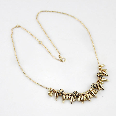 Gorgeous Chic Style Rhinestoned Balls and Stud Embellished Women's Alloy Necklace