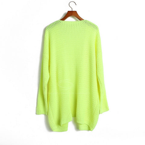 Small Braids Acrylic Cardigan Sweater GREEN