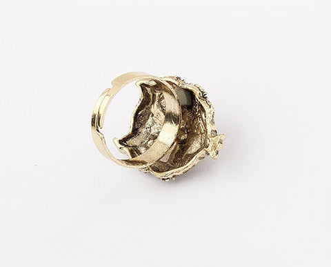 Retro Style Chic Owl Shape Alloy Finger Ring For Women