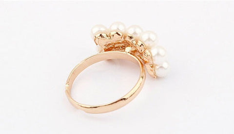 Gorgeous Chic Style Faux Pearl Embellished Women's Ring