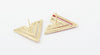 Pair of Triangle Shape Hollow Stud Earrings For Women