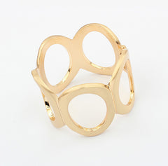 Characteristic Stylish Solid Color Women's Alloy Circles Bracelet