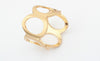 Characteristic Stylish Solid Color Women's Alloy Circles Bracelet