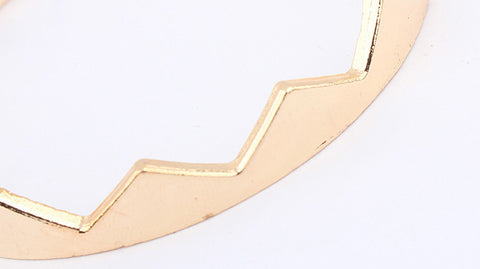 Characteristic Solid Color Women's Triangle Alloy Bracelet GOLD