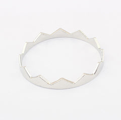 Characteristic Solid Color Women's Triangle Alloy Bracelet SILVER