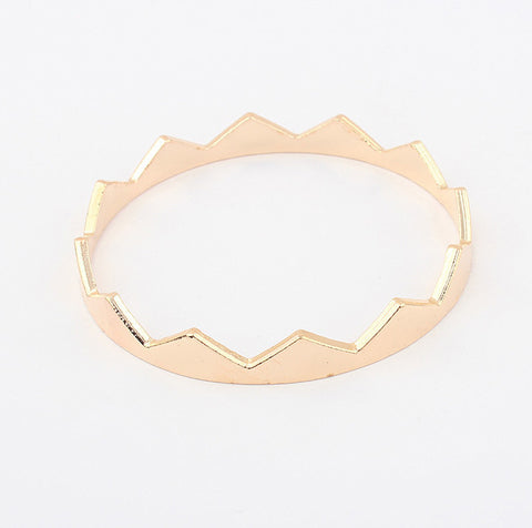 Characteristic Solid Color Women's Triangle Alloy Bracelet GOLD