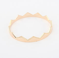 Characteristic Solid Color Women's Triangle Alloy Bracelet GOLD
