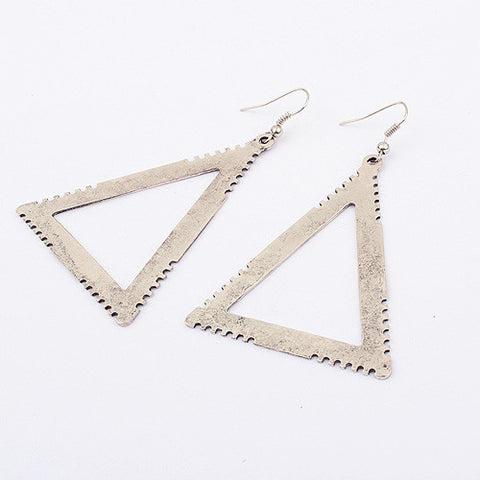 Pair of Simple Style Triangle Shape Earrings