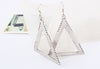Pair of Simple Style Triangle Shape Earrings