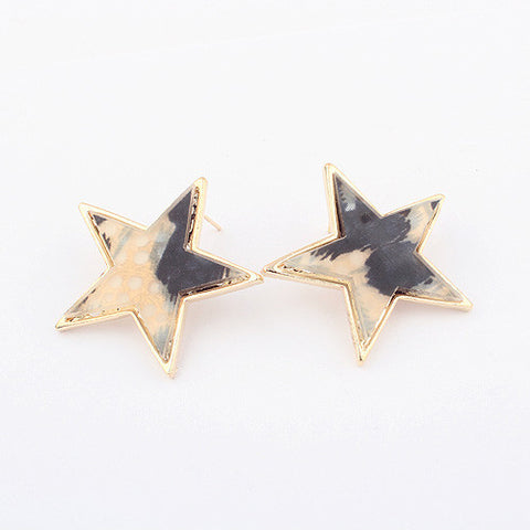 Pair Of Simple Chic Style Starfish Shape Embellished Women's Stud Earrings