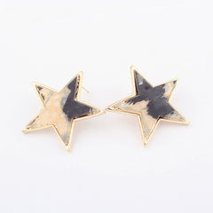 Pair Of Simple Chic Style Starfish Shape Embellished Women's Stud Earrings