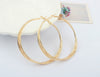 Pair of Brilliant Women's Fringed Round Ring Earrings