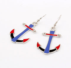 Pair Of Sweet Exaggerated Alloy Women's Corsair Shape Drop Earrings