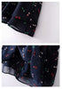 Short Sleeves Shirt Blouse Colored Bows