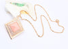 Stylish Openwork Square Shaped Sweater Chain Necklace For Women
