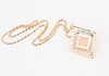 Stylish Openwork Square Shaped Sweater Chain Necklace For Women