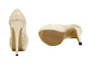 Fashion Style Lace and Mesh Design Women's Peep Toed Shoes