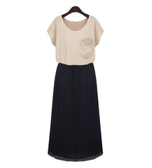Long Maxi Pearl in the Pocket Dress Black Skirt Dress