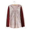 Back Hollowed Acrylic Sweater WINE RED
