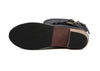 Vintage Style Buckle and Wood Heel Design Women's Boots BLACK