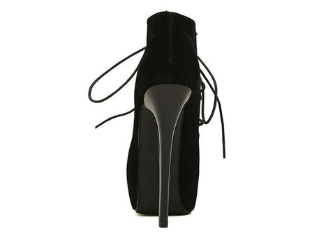 Fashion Lace-Up and Stiletto Heel Design Women's Pumps
