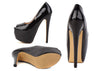 Party Solid Color and Sexy Stiletto Heel Design Women's Peep Toed Shoes BLACK