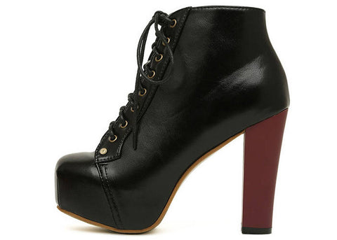 Party PU Leather and Increased Internal Design Women's Ankle Boots