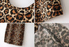 Leopard Stretch Cotton Blend Sleeveless Dress
