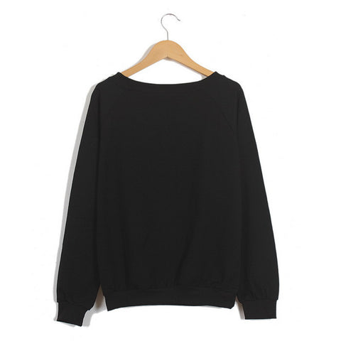 Long Sleeves Round Neck Colorful Maple Leaves Pattern Loose-Fitting Casual Women's Sweater