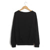 Raglan Sleeves Scoop Neck Spaceman Pattern Preppy Style Loose-Fitting Casual Women's Sweater