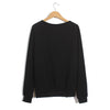 Long Sleeves Round Neck Woman And Bird Pattern Retro Style Loose-Fitting Casual Women's Sweater
